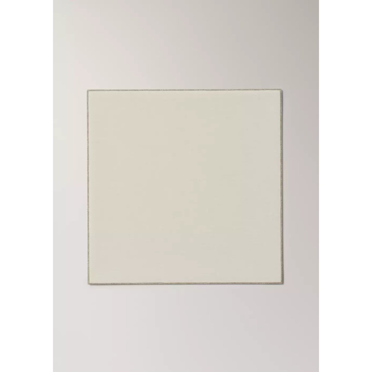Serviettes de table 100 % lin overlock contraste blanc cassé, MANGO HOME