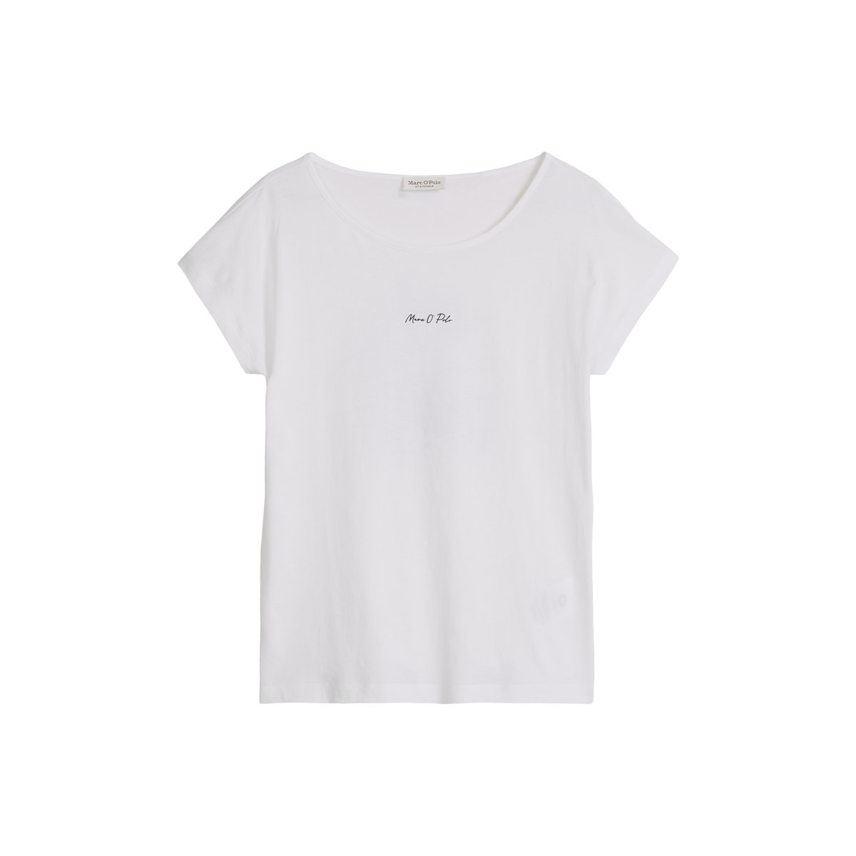 T-shirt imprimé loose en single jersey léger blanc, MARC O'POLO