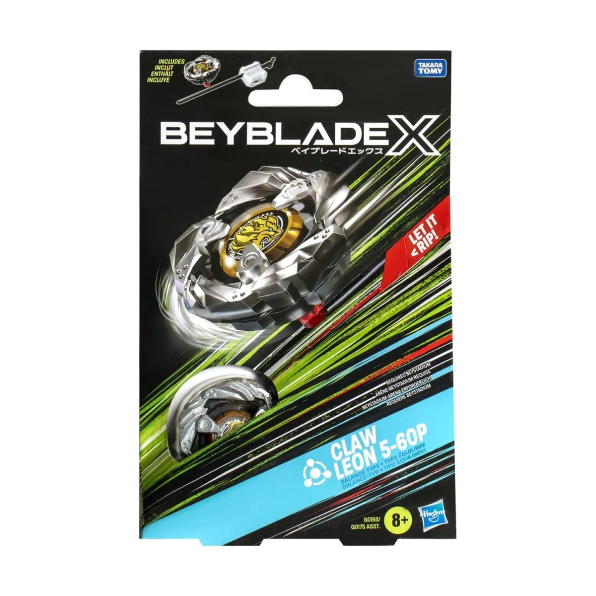 Beyblade X Claw Leon 5-60P Kit de démarrage multicolore, HASBRO