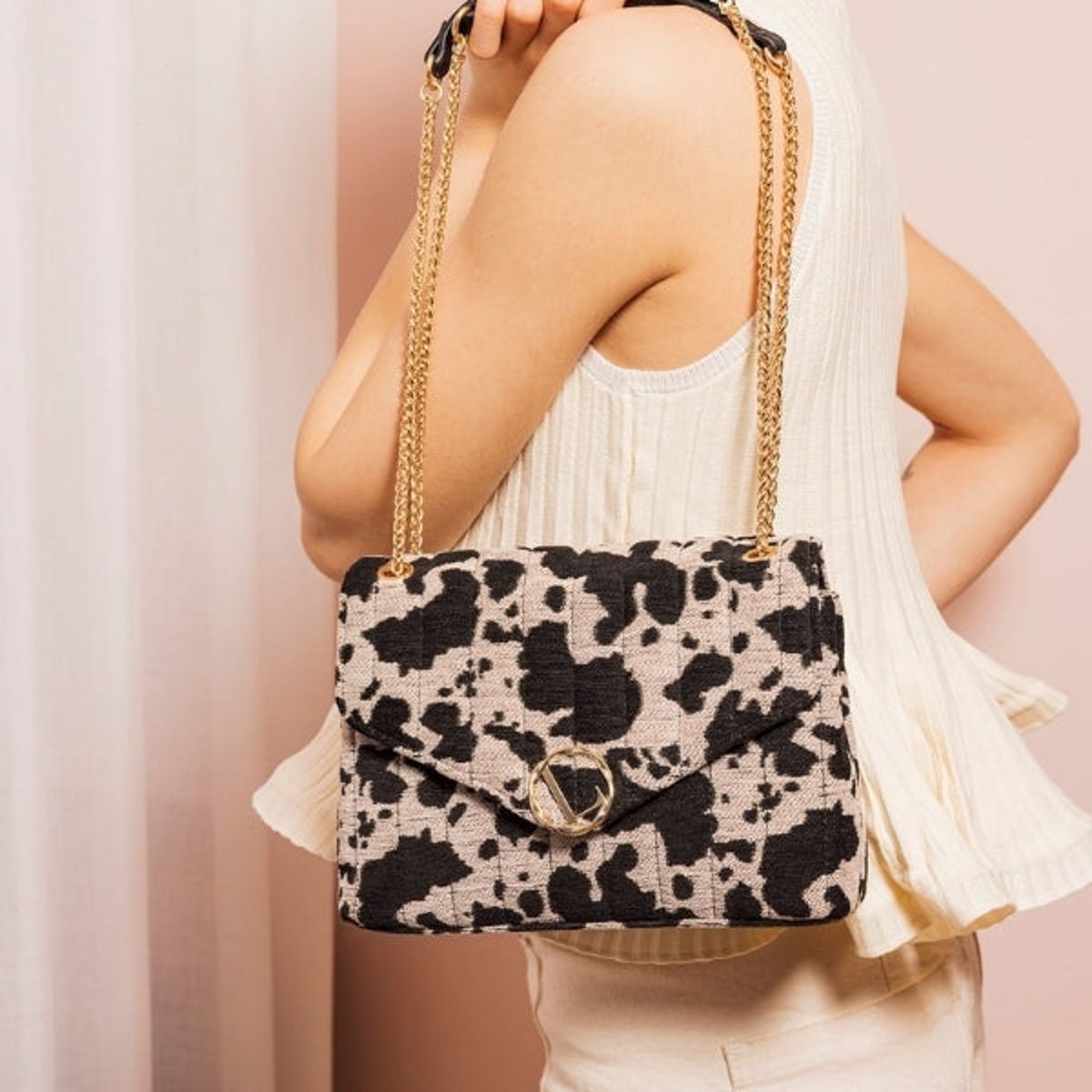 Sac porté épaule tacheté Tim doré,aucun, LOLLIPOPS