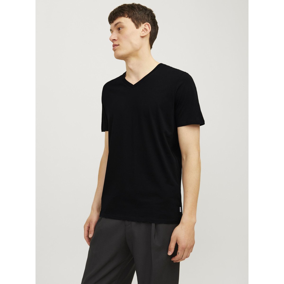 Lot de 2 t-shirts manches courtes noir + noir, JACK & JONES
