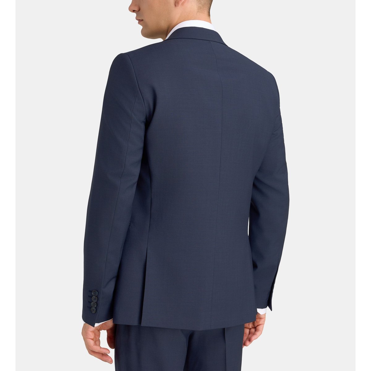 Veste de costume ajustée bellino armure laine bleu marine, COMPTOIR GL