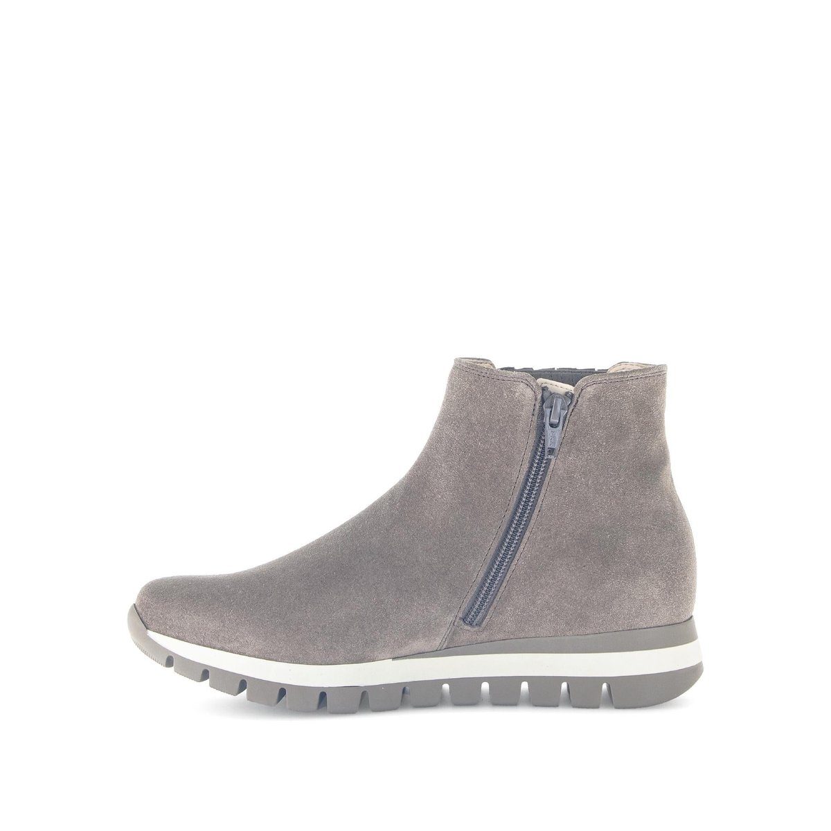 Bottines en cuir à talon compensé marron, GABOR