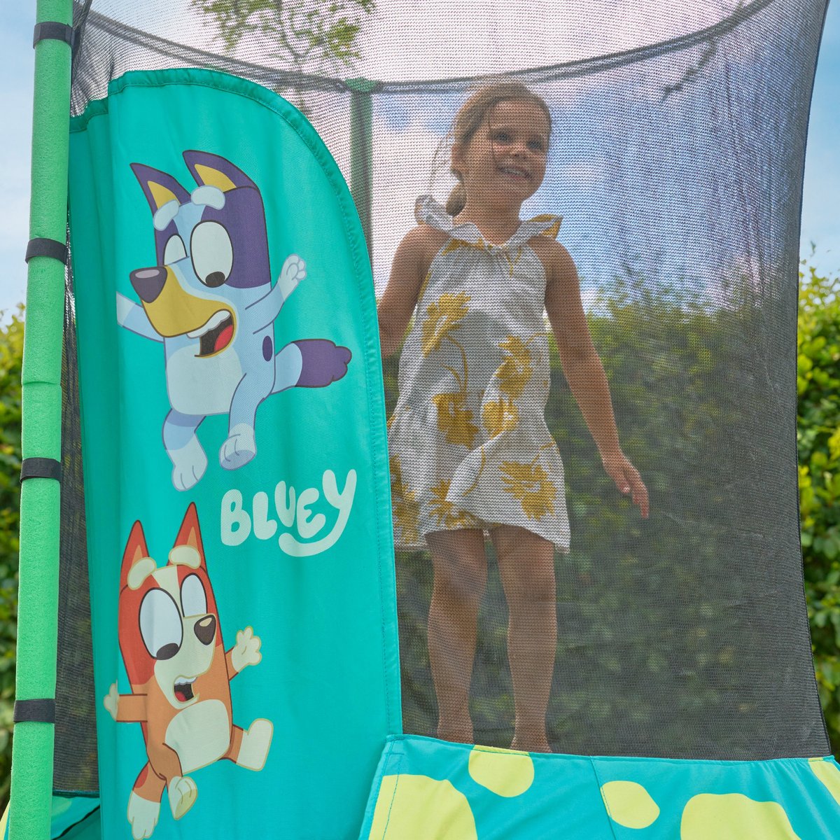 Trampoline rond Bluey JUNIOR noir - bleu - vert, TP TOYS
