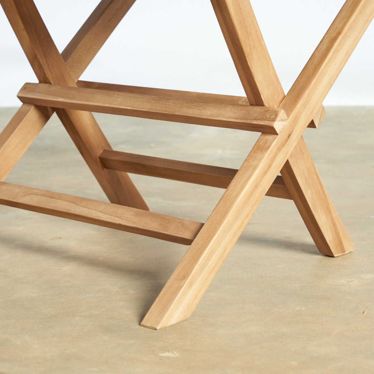 Ensemble table de jardin en teck Frida 200 et 6 chaises Helza naturel, WANDA COLLECTION