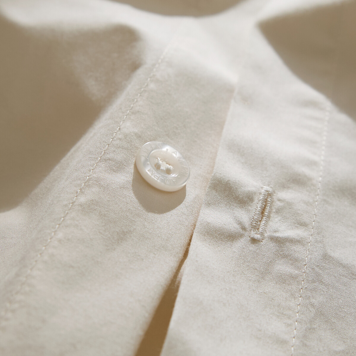 Veneto Cotton Percale 300 Thread Count Duvet Cover ecru , AM.PM