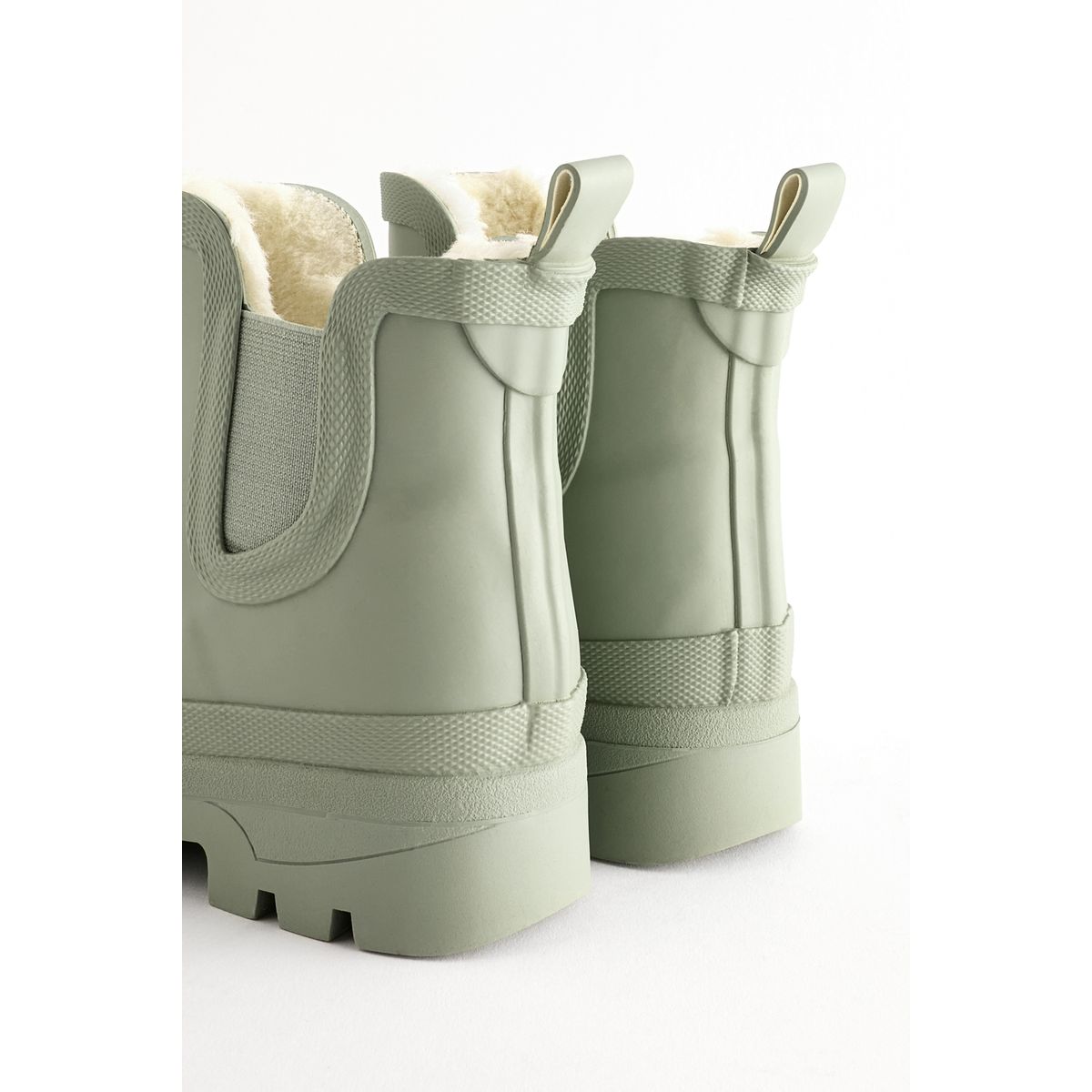 Bottines chelsea à doublure chaude vert sauge, NEXT
