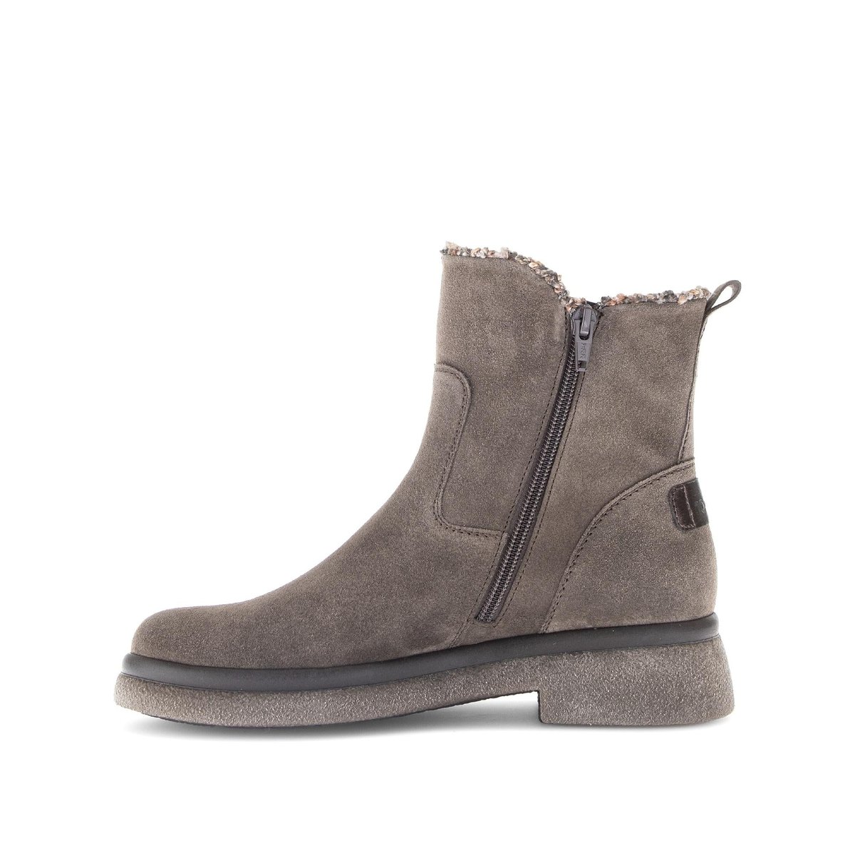 Bottines en cuir à talon décroché marron, GABOR