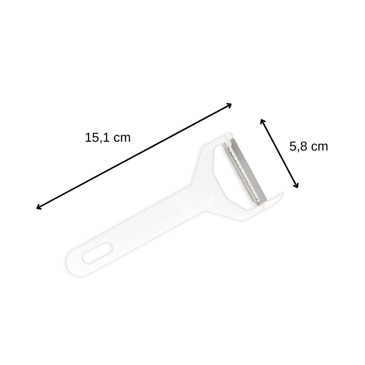 Rasoir pour julienne de légumes inox,blanc, FACKELMANN