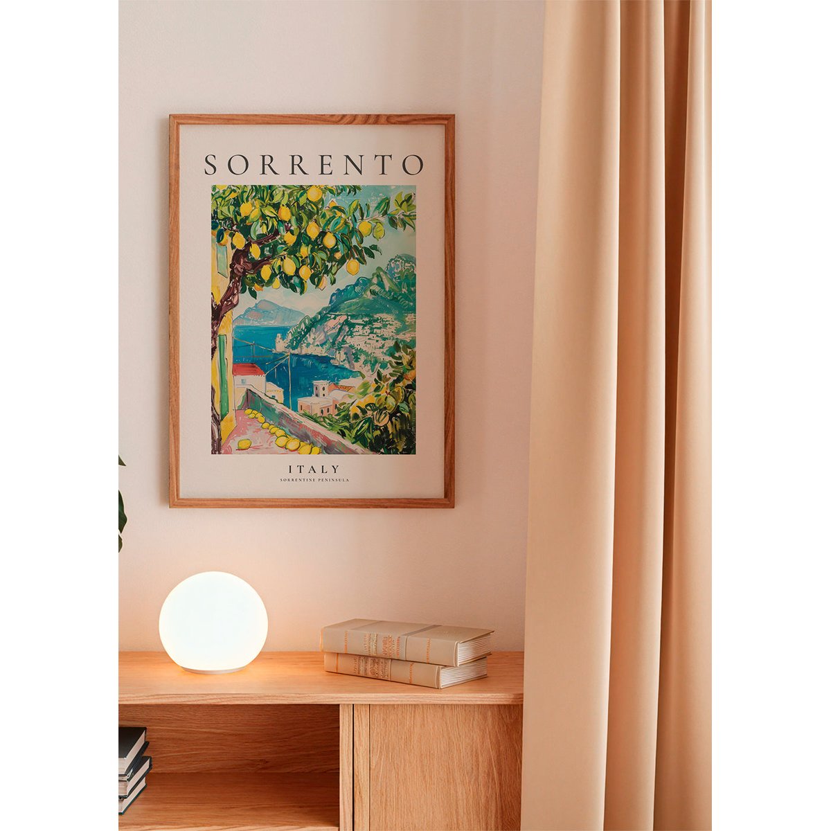 Affiche avec tableau décoratif, 50 x 70 cm bleu, HANNUN