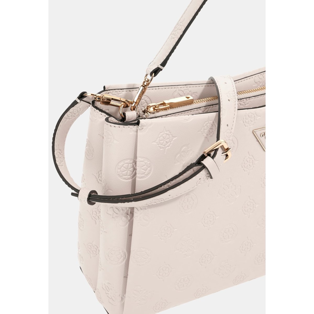 Sac À Main Tisha Logo 4G Pivoine crème, GUESS