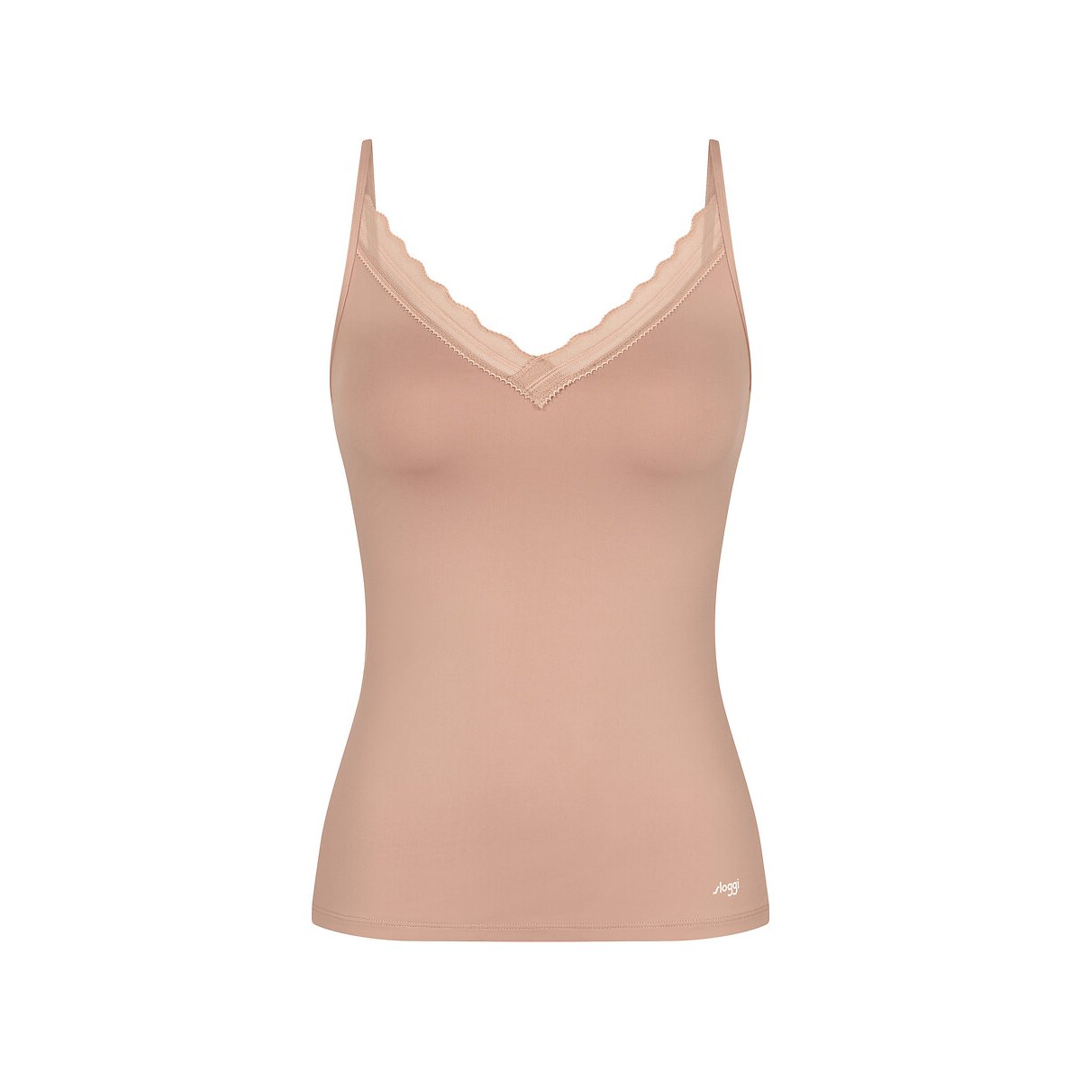 Canotta a spalline sottili, GO BLUSH marrone beige, SLOGGI