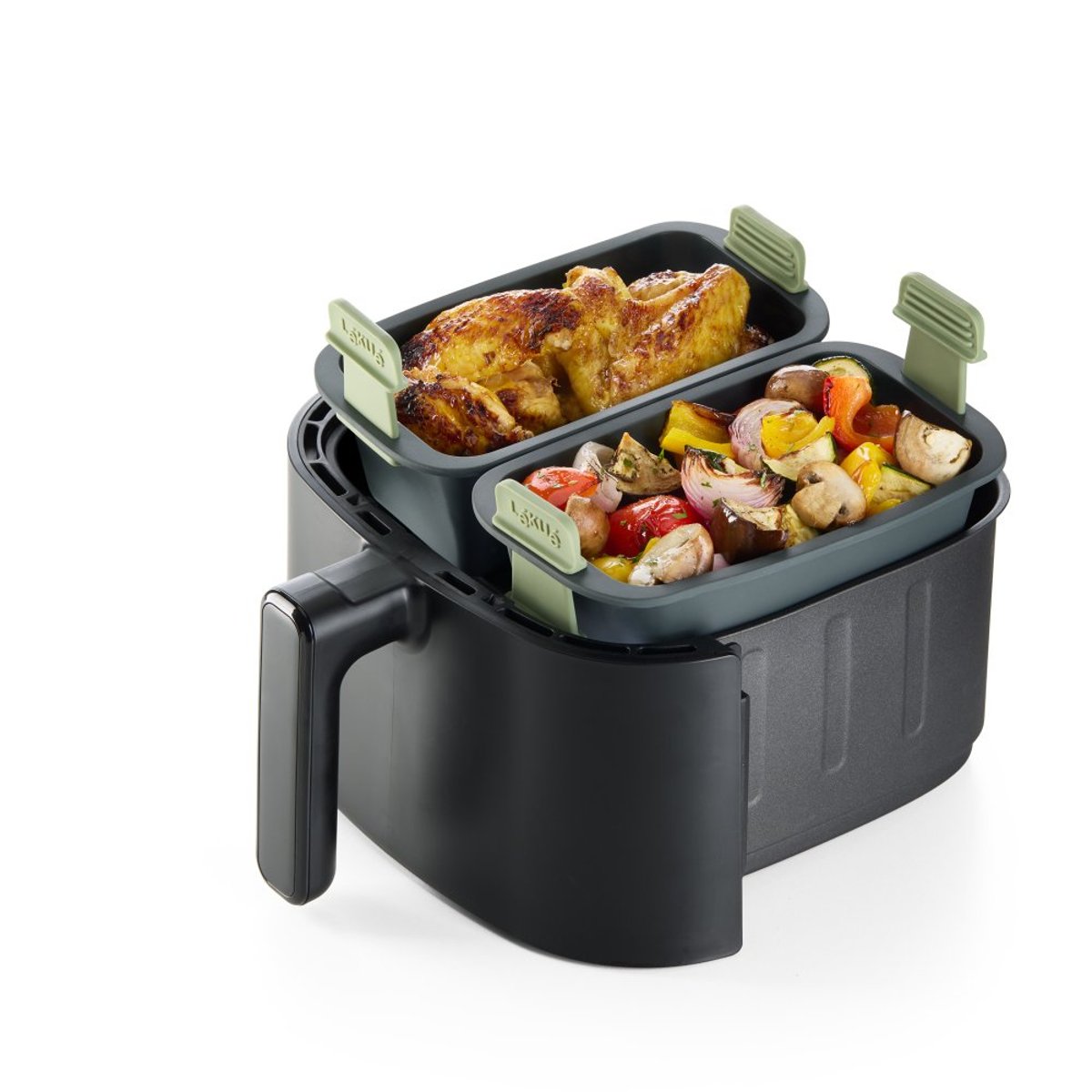 Moule airfryer à cake 20 x 11 cm gris, LEKUE