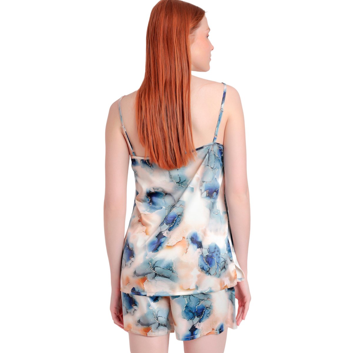Pyjama short caraco Tile multicolore, ADMAS