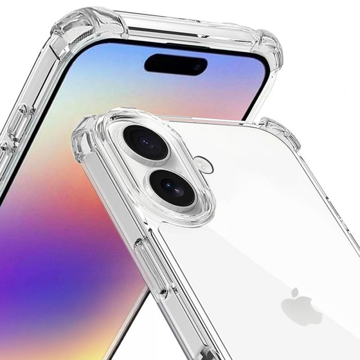 Coque iPhone 17 antichoc + 2 vitres transparent, EVETANE