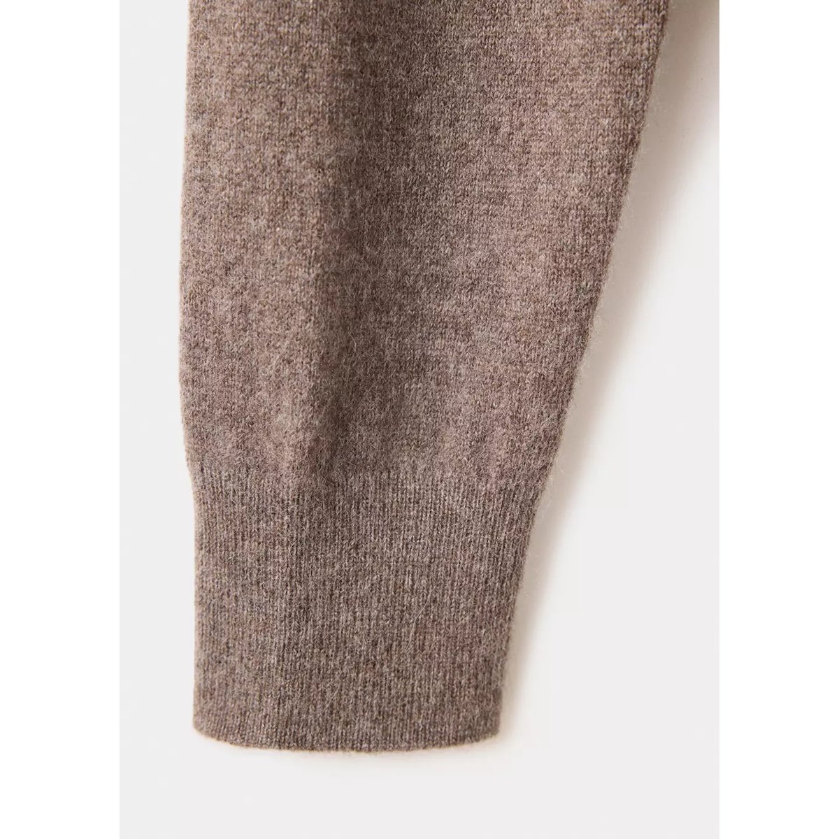 Pull-over 100 % cachemire col rond marron moyen, MANGO