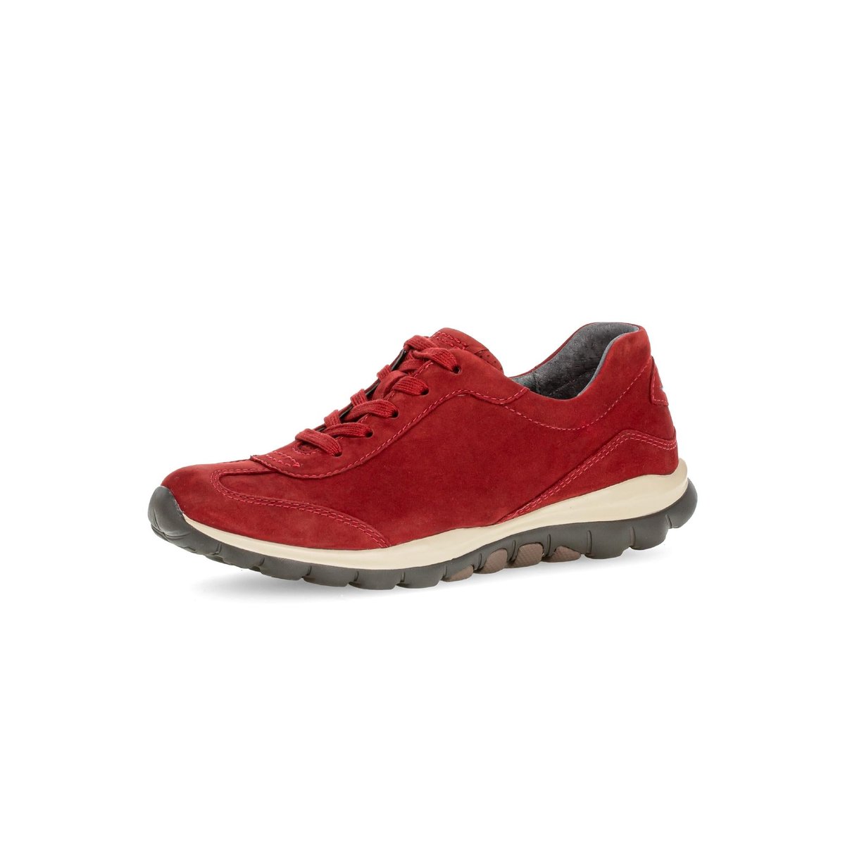 Baskets en cuir à talon compensé rouge, GABOR