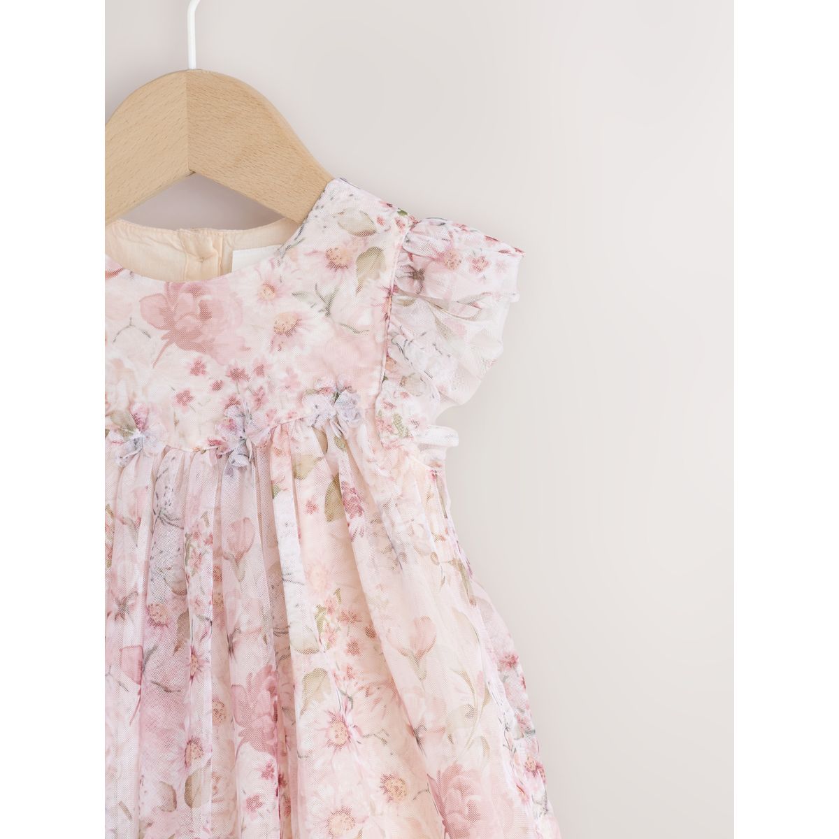 Robe en tulle bébé rose motif fleurs, NEXT