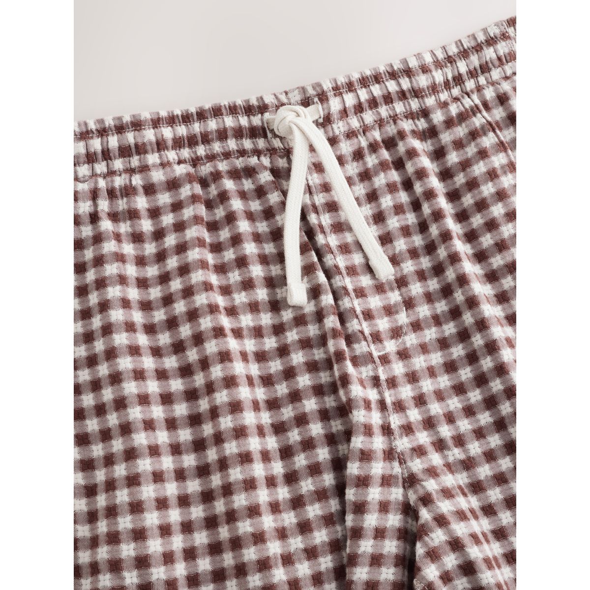 Short avec taille élastique motif carreaux, NEXT