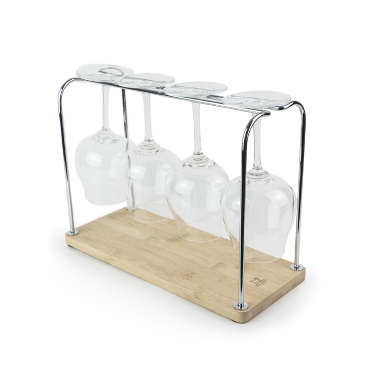 Portant pour verres à pieds en bois 24 nature, PEUGEOT