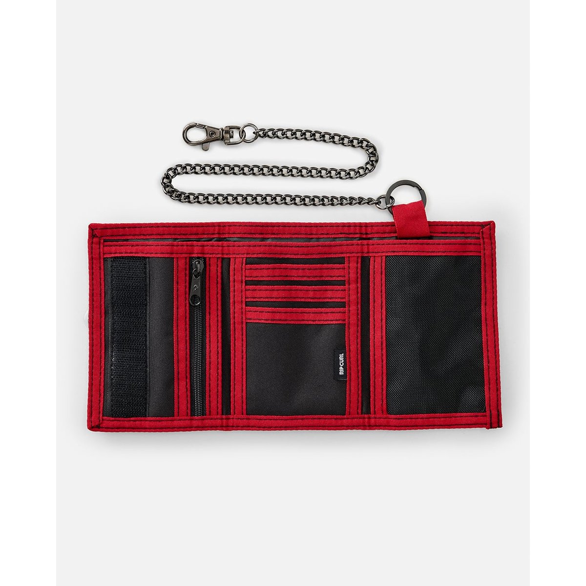 Portefeuille de SURF à chaîne pour enfants noir/rouge, RIP CURL