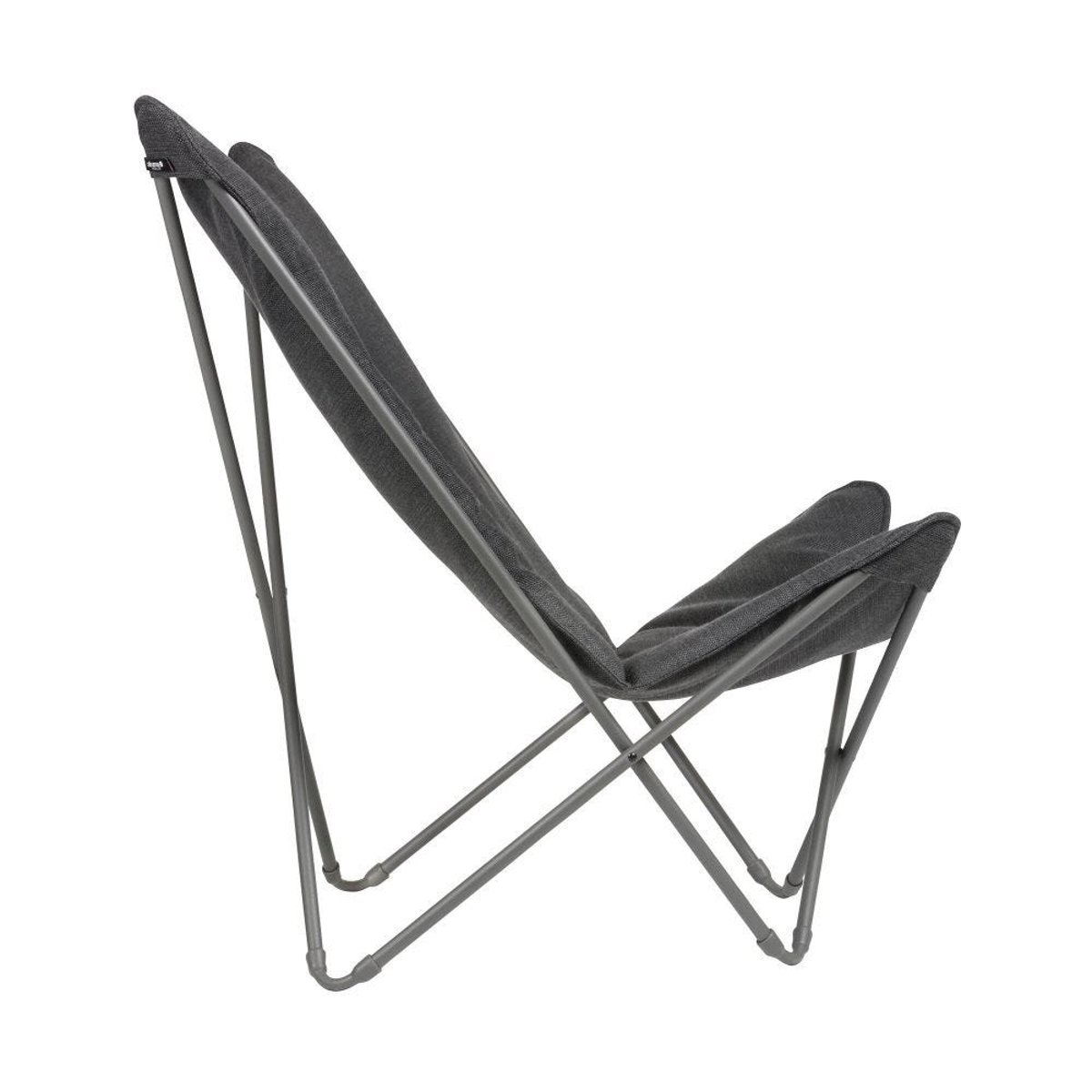 Fauteuil papillon matelassé grande largeur - SPHINX gris onyx, LAFUMA MOBILIER