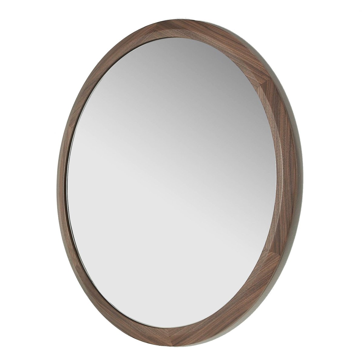 Miroir mural rond noyer noyer, ANGEL CERDA