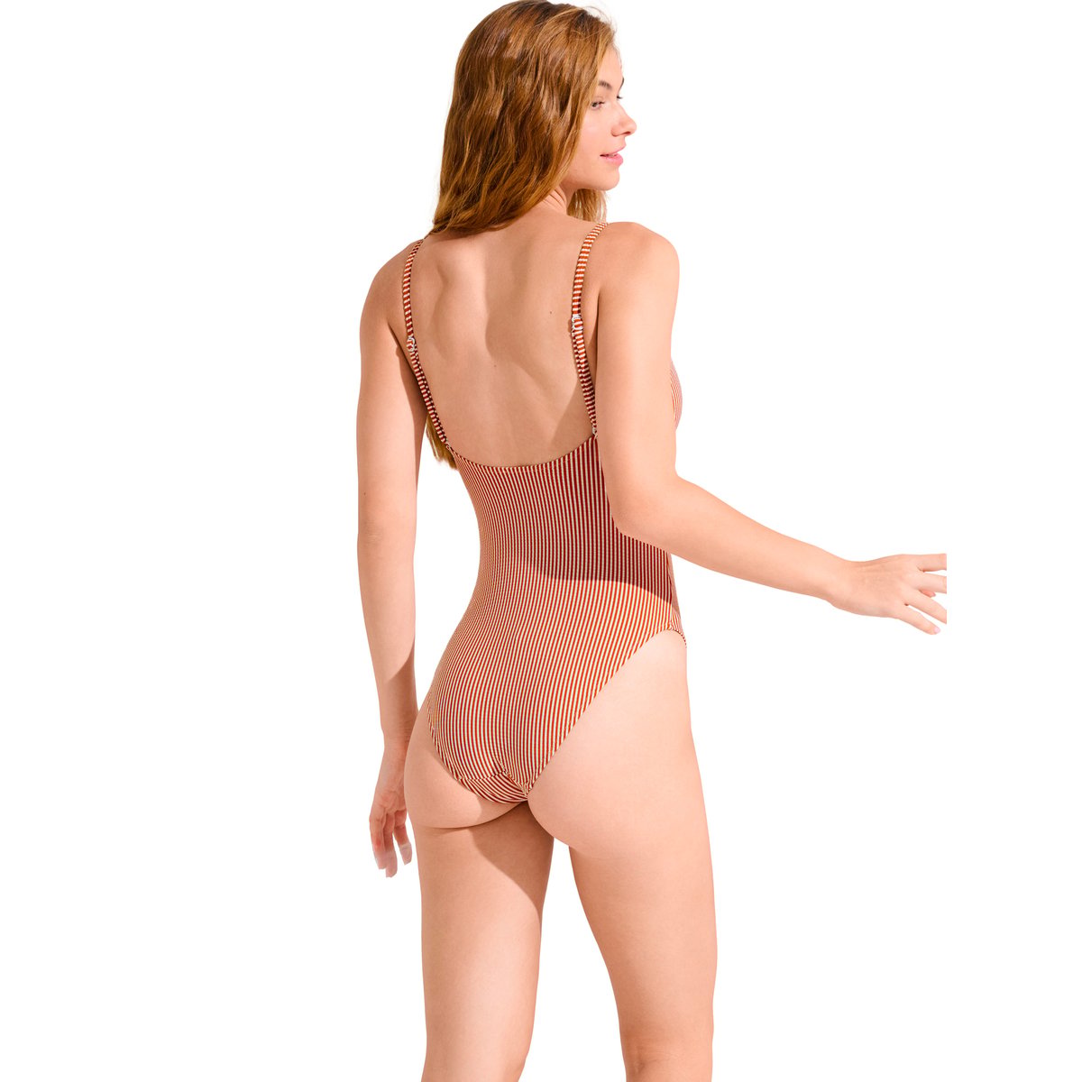 Maillot de bain une pièce sans armatures LASCARI rouge, LISCA