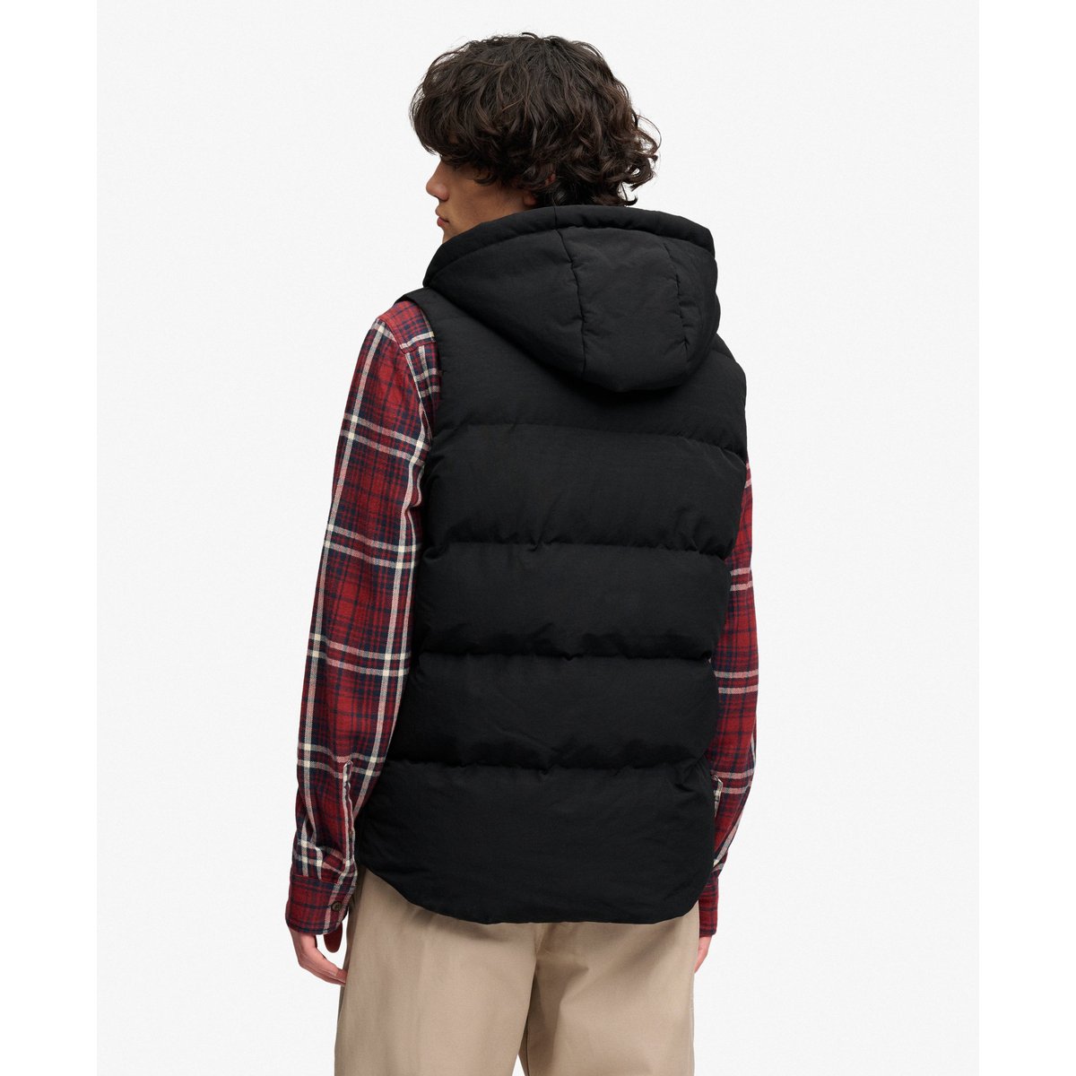 Gilet Court à Capuche Everest noir de jais, SUPERDRY