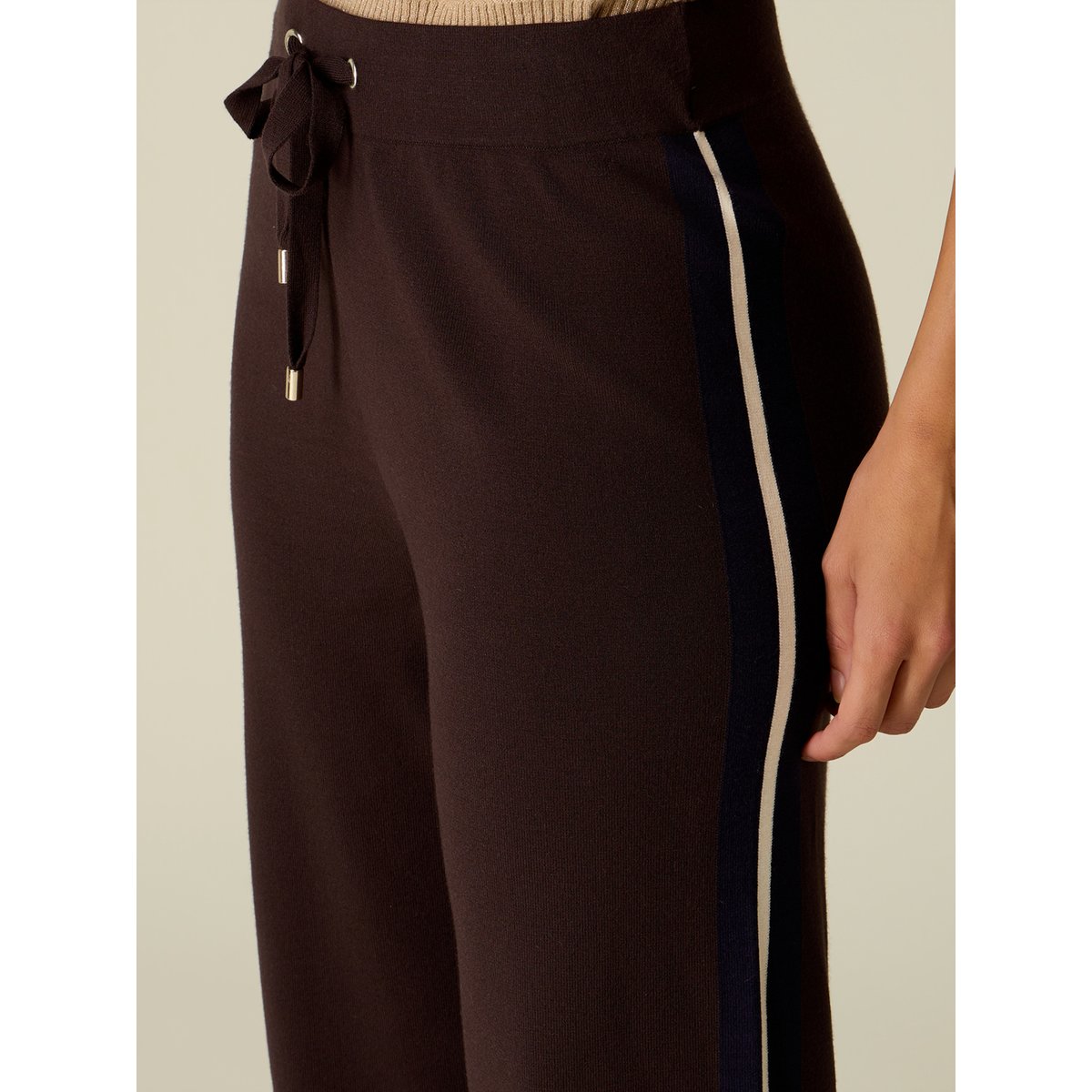 Pantalon palazzo marron, OLTRE