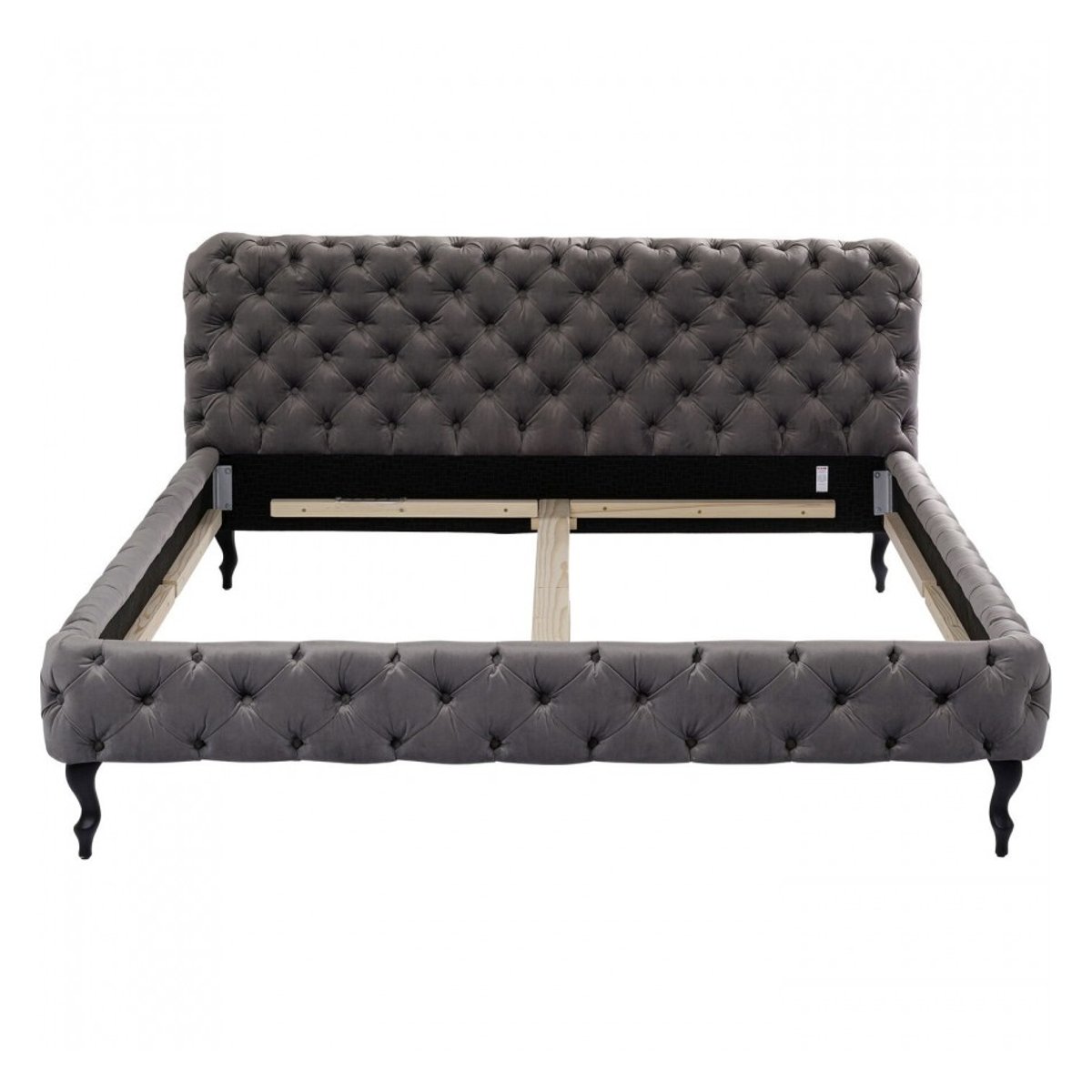 Cadre de lit en velours, DESIRE gris, KARE DESIGN