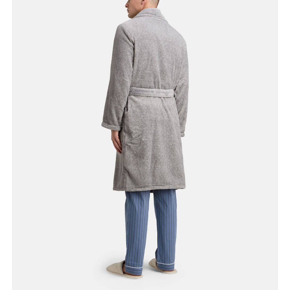 Peignoir de chambre damy duveteux gris, GALERIES LAFAYETTE