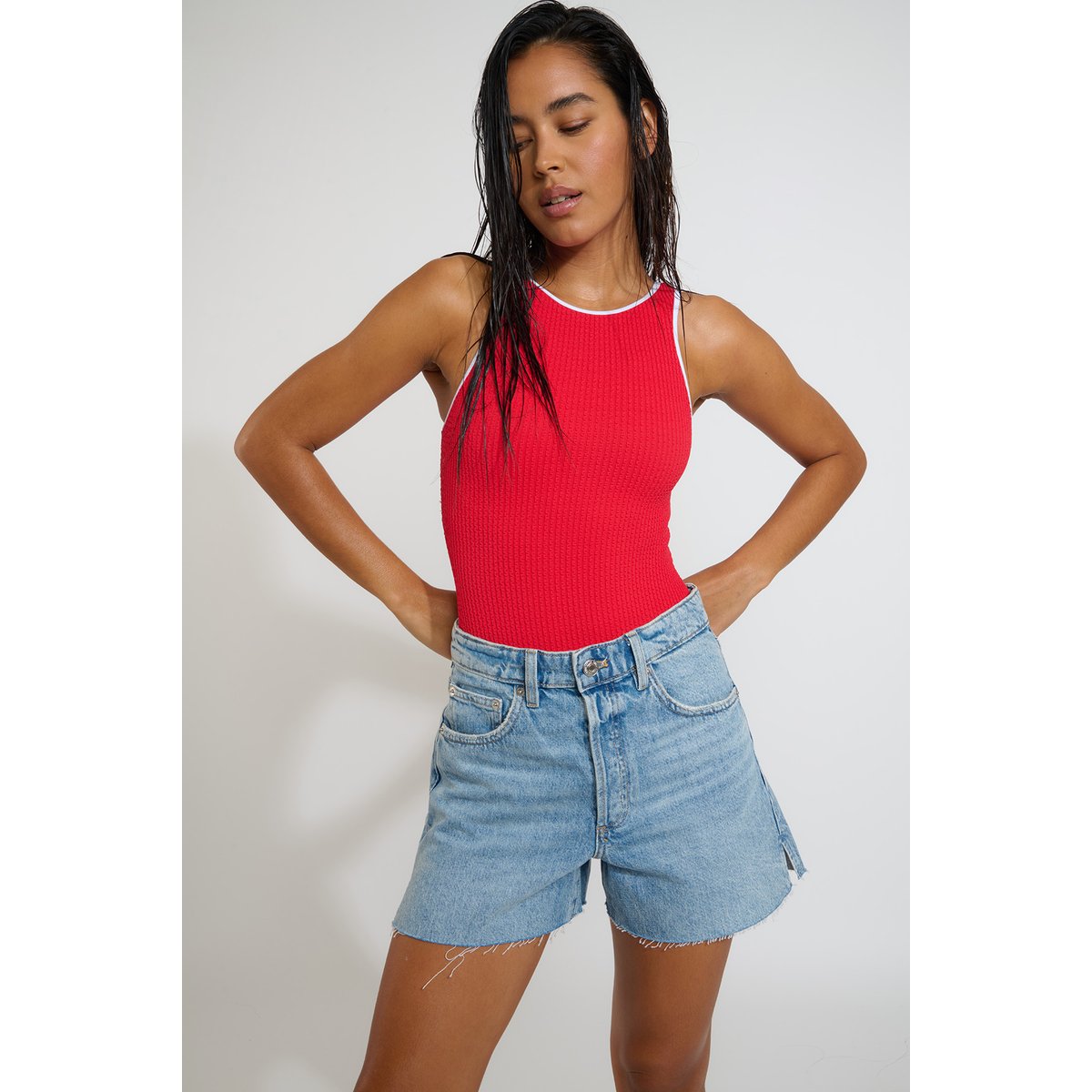 Maillot 1 piece Lunely - POPSAIL rouge, BANANA MOON