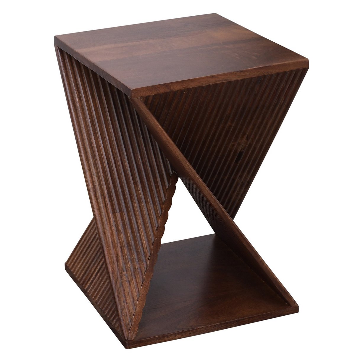 Table d'appoint, bois de manguier foncé, SIMIA noyer, NORDLYS