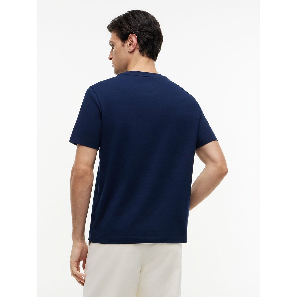 T-shirt de manga curta com bandeira AMERICANA marinho, TOMMY HILFIGER