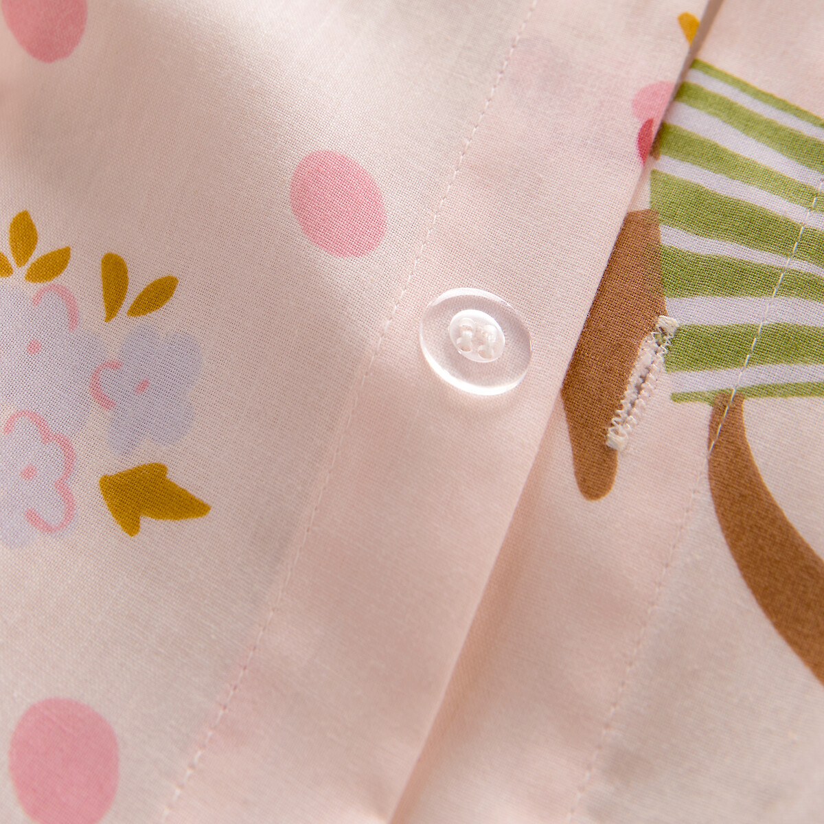 Housse de couette en coton biologique, CHATS FLEURIS imprimé chat, LA REDOUTE INTERIEURS