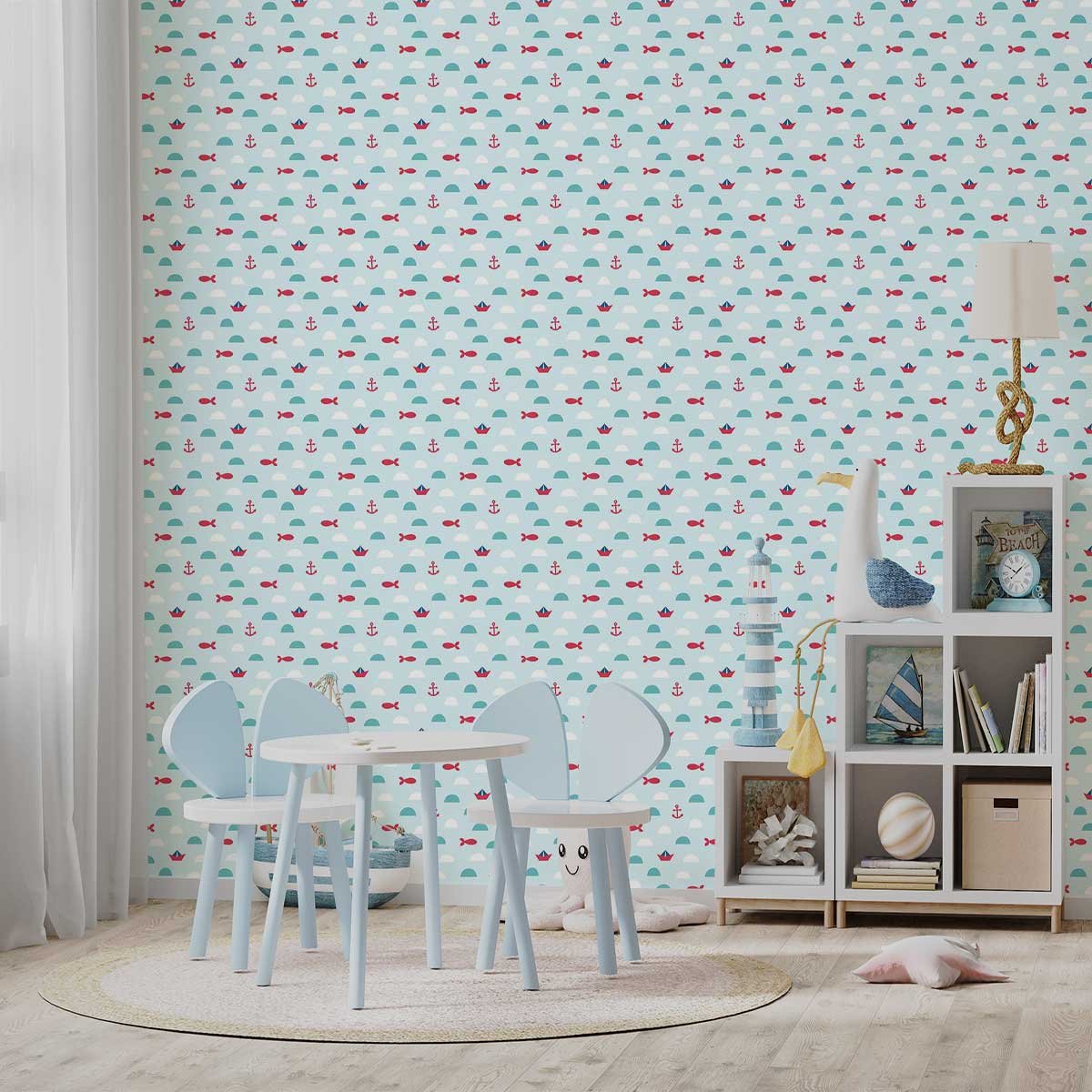 Papier peint petits mousaillons intissé, HEXOA