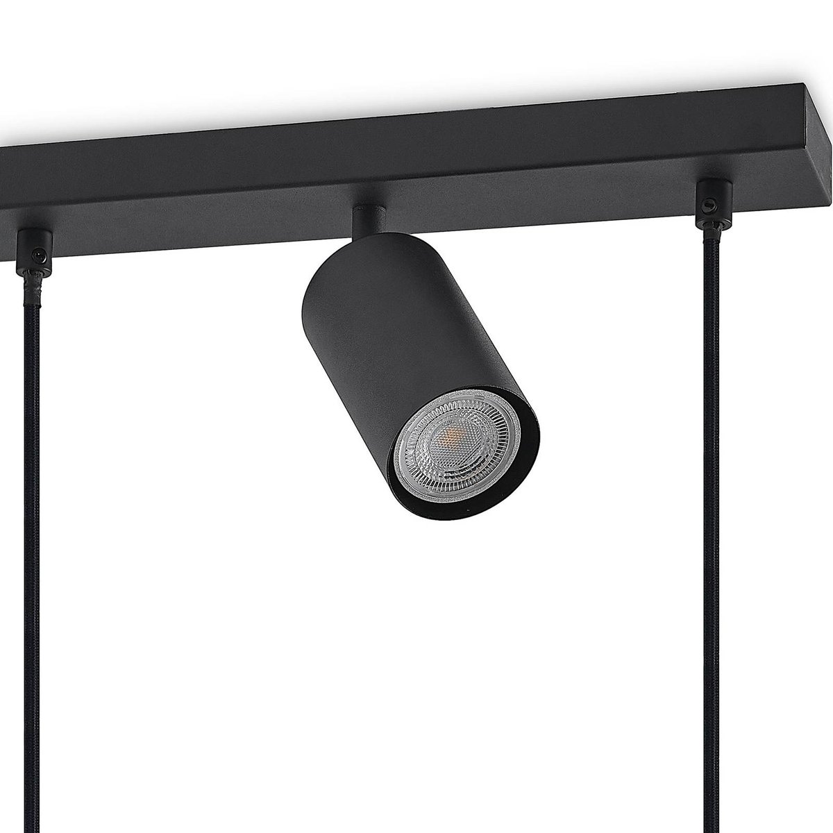 Suspension en métal moderne, Sanad noir sable, LINDBY