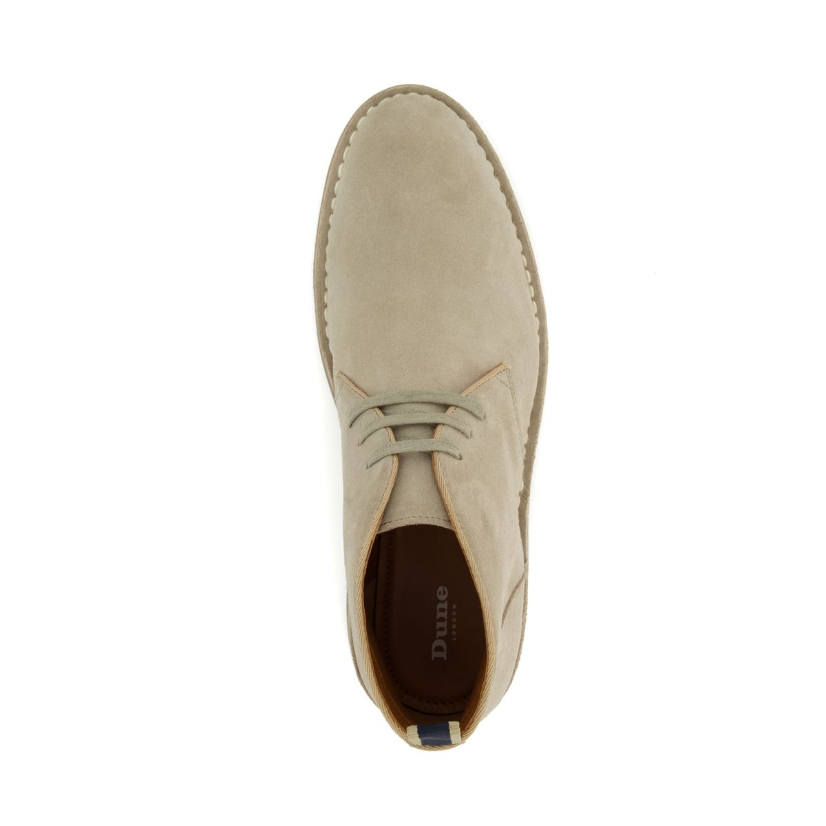 Bottines Chelsea casual - CASHED taupe-suede, DUNE LONDON