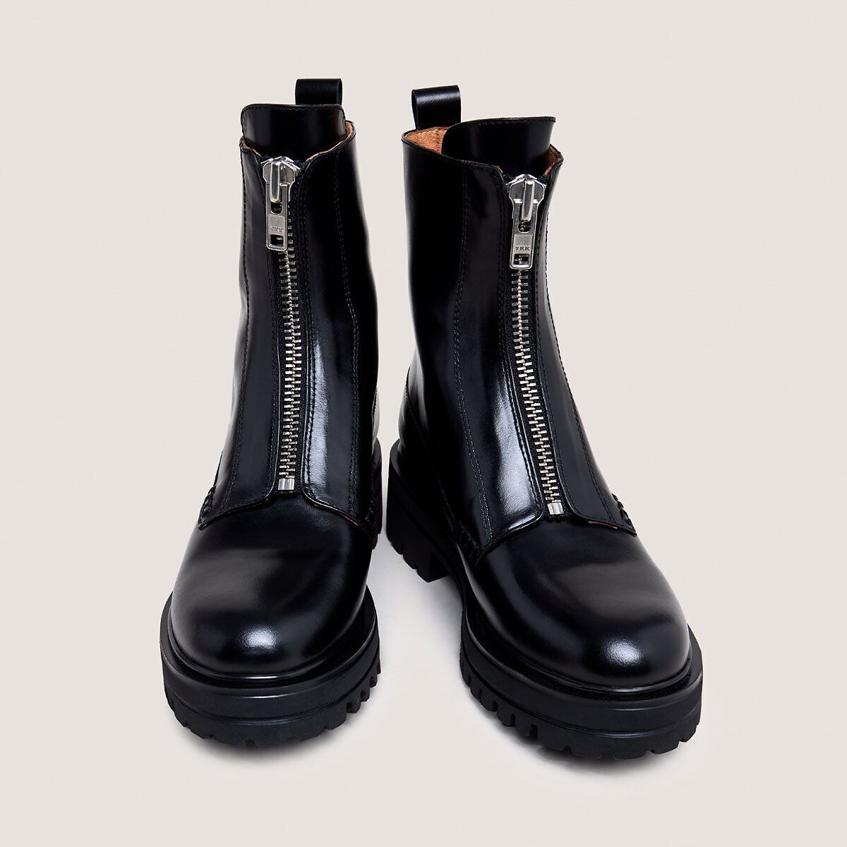 Leren boots met rits, AMOUREUSE zwart, JONAK