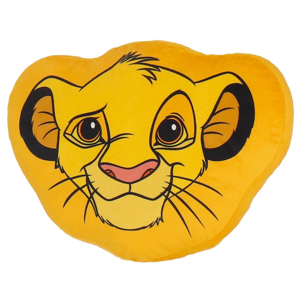 Coussin 3D Disney, SIMBA ROI LION orange fonce, DISNEY