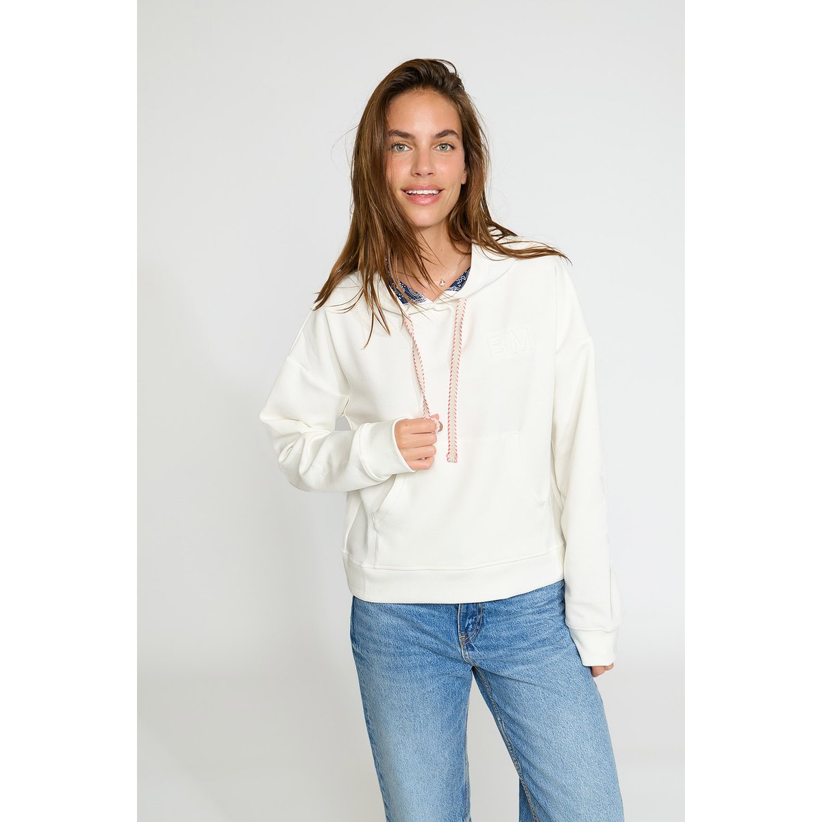 Sweatshirt Bonnie - BAYJOY blanc, BANANA MOON
