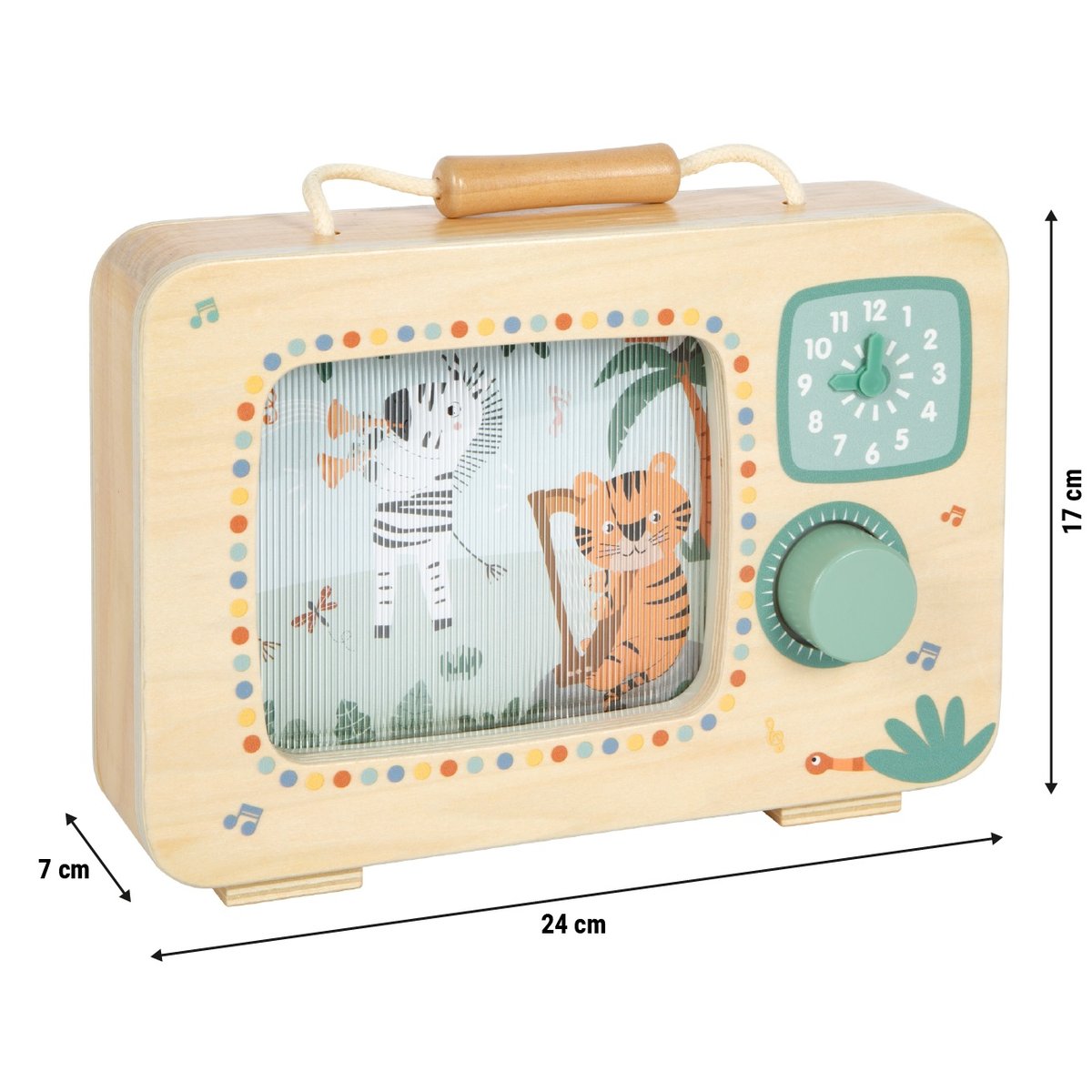 Boîte à musique télévision Safari beige, SMALL FOOT COMPANY