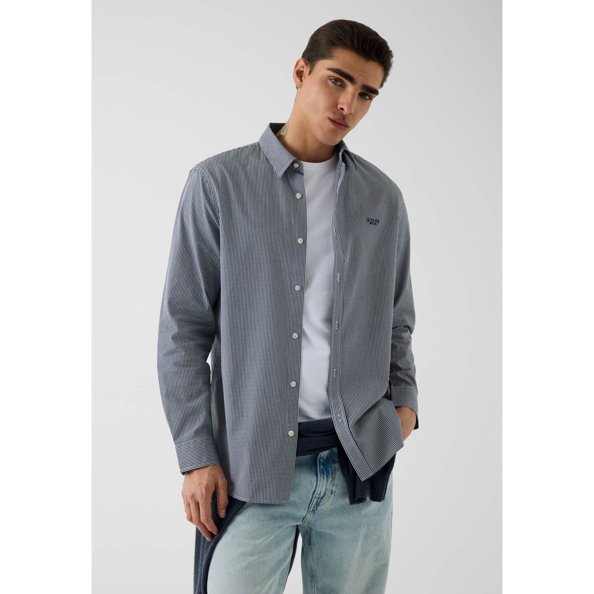 Chemise En Coton bleu, GUESS