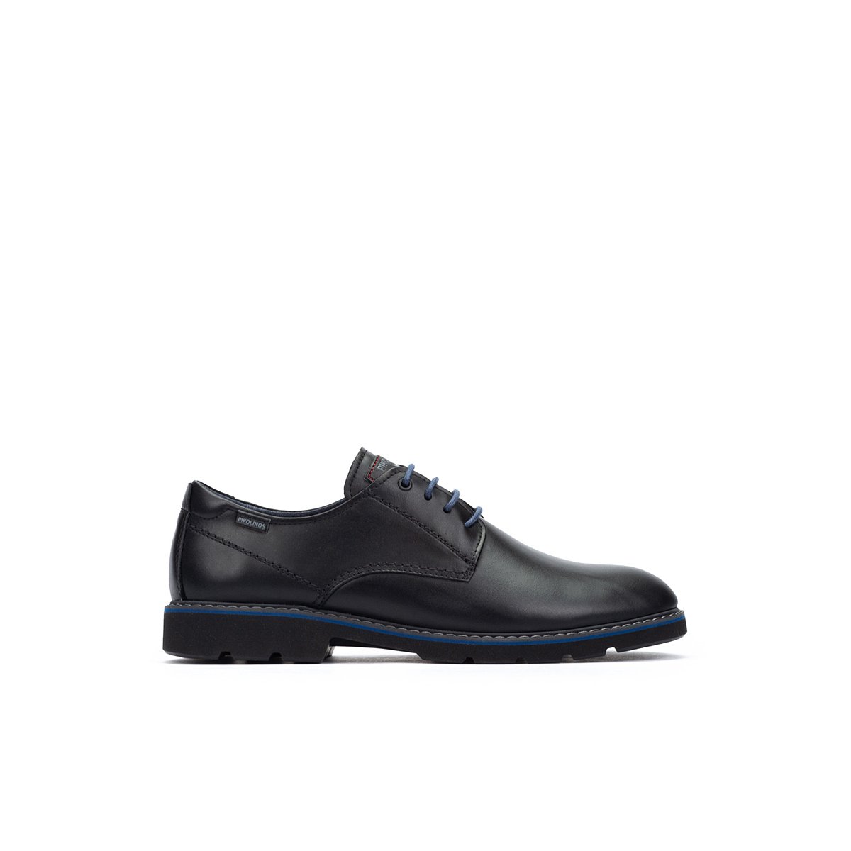 Chaussures à lacets cuir Alarcon black, PIKOLINOS