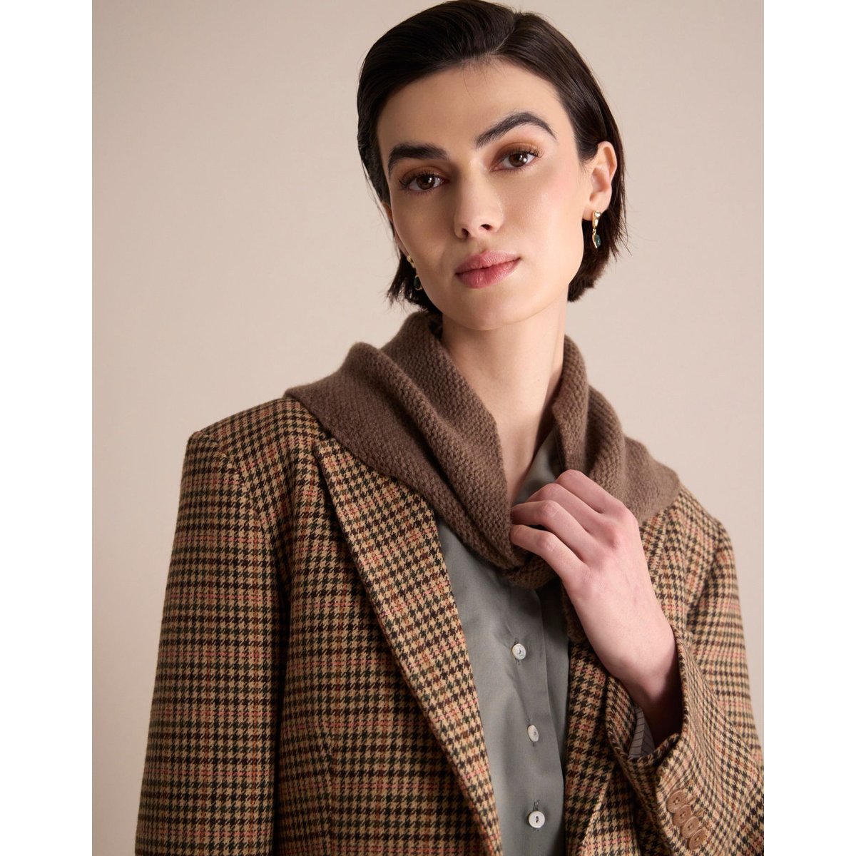 Bandana Pierro marron, INES DE LA FRESSANGE PARIS