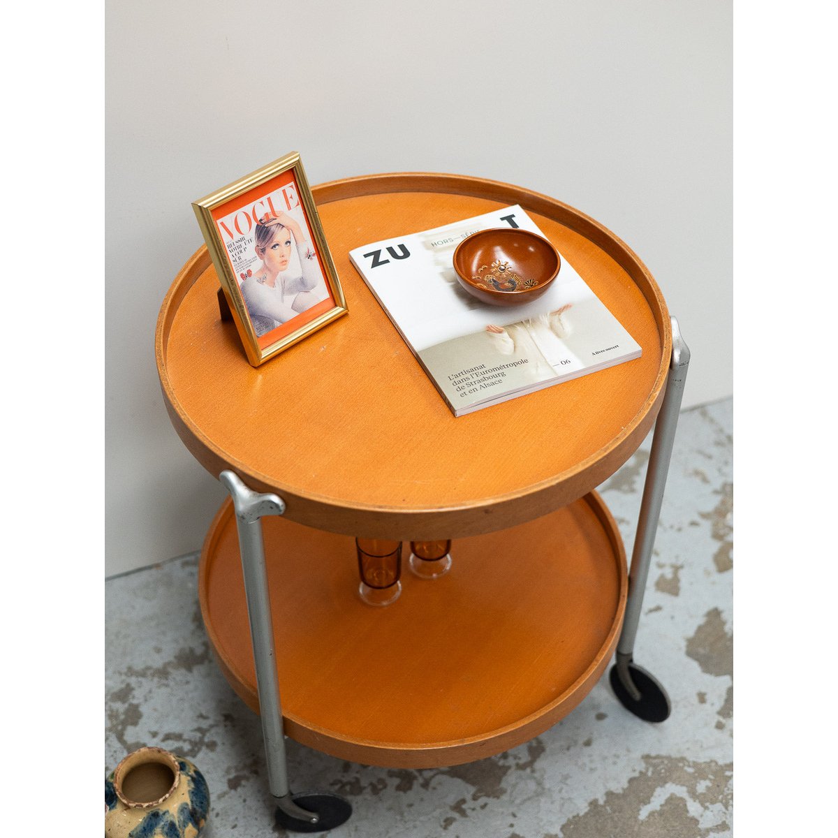 Desserte Ligne Roset Anouk N°422 - Bon état orange, DEBONGOUT