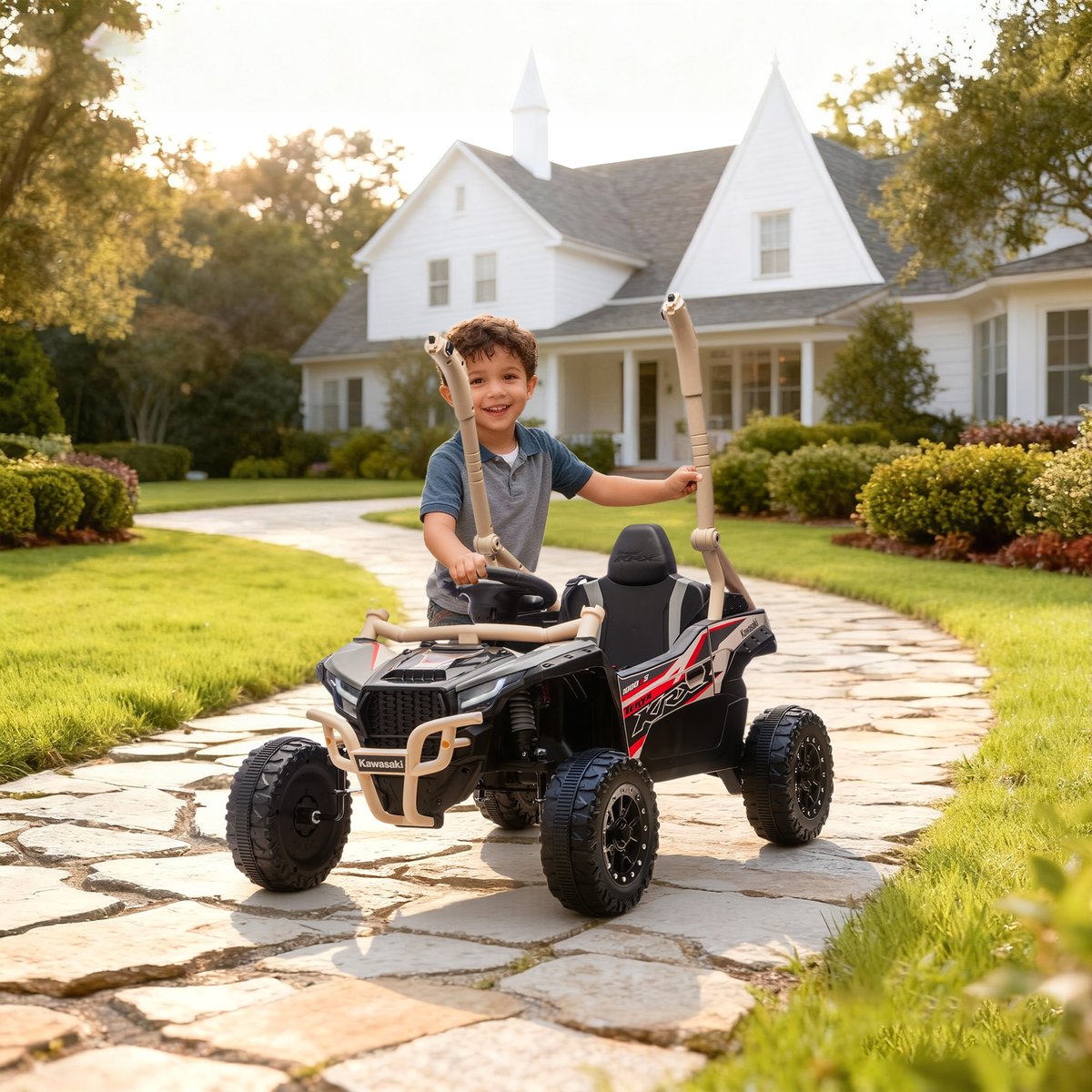 UTV électrique pour enfants PP Jaune jaune, AIYAPLAY