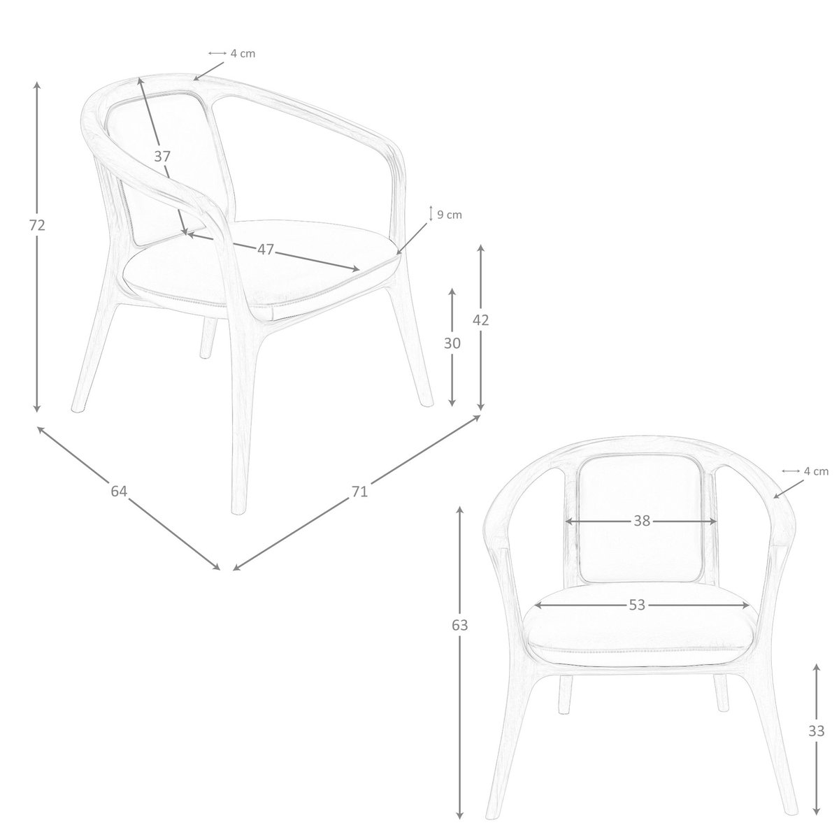 Fauteuil en similicuir vert foncé | noyer, ANGEL CERDA