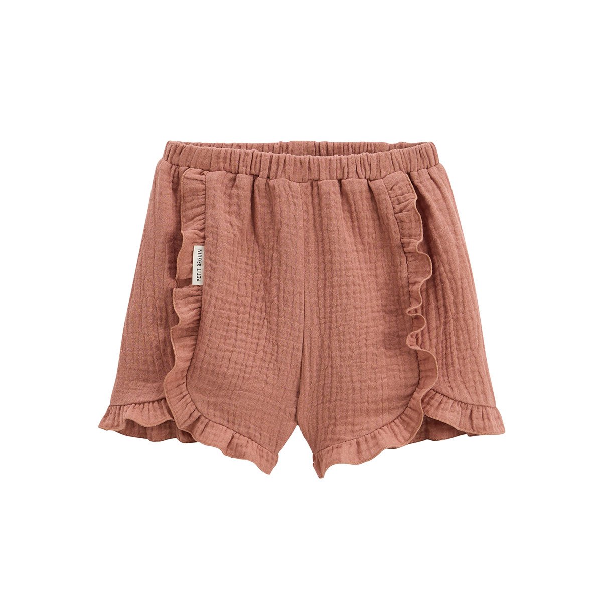 Short enfant en gaze de coton Arizona terracotta, PETIT BEGUIN